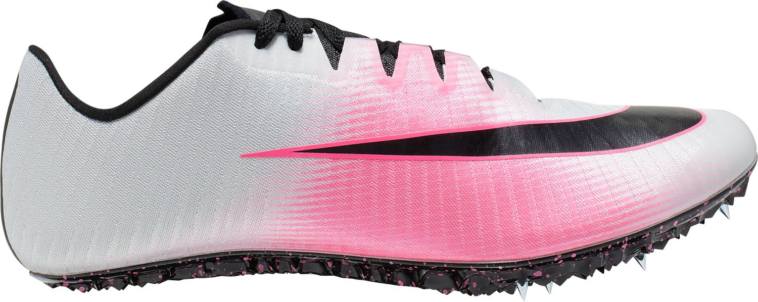 hot pink track spikes