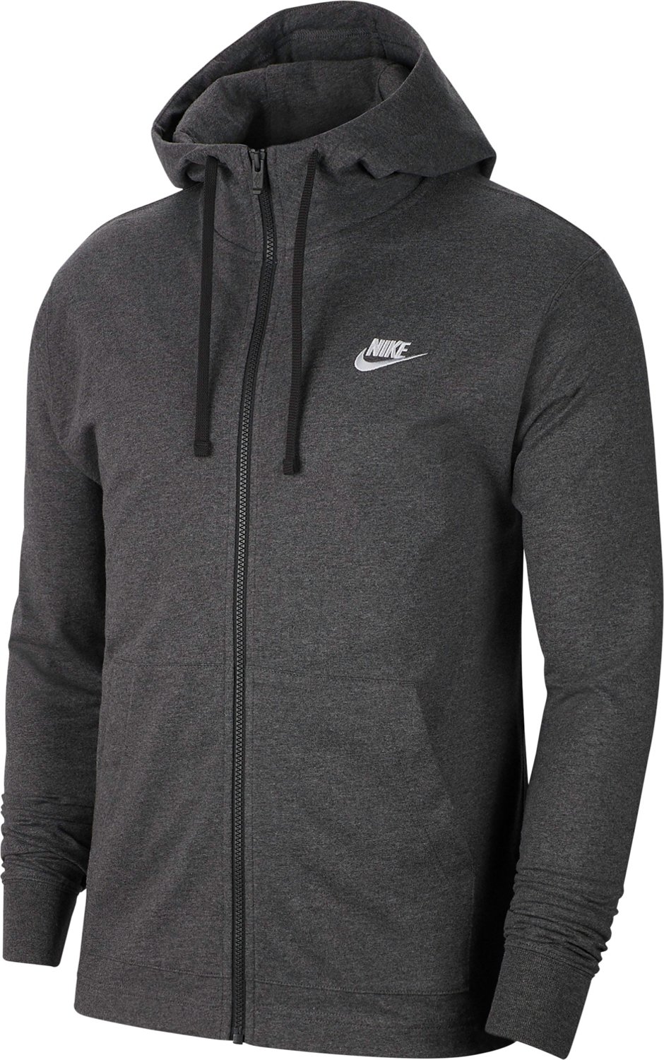 nike mens jersey club full zip hoodie