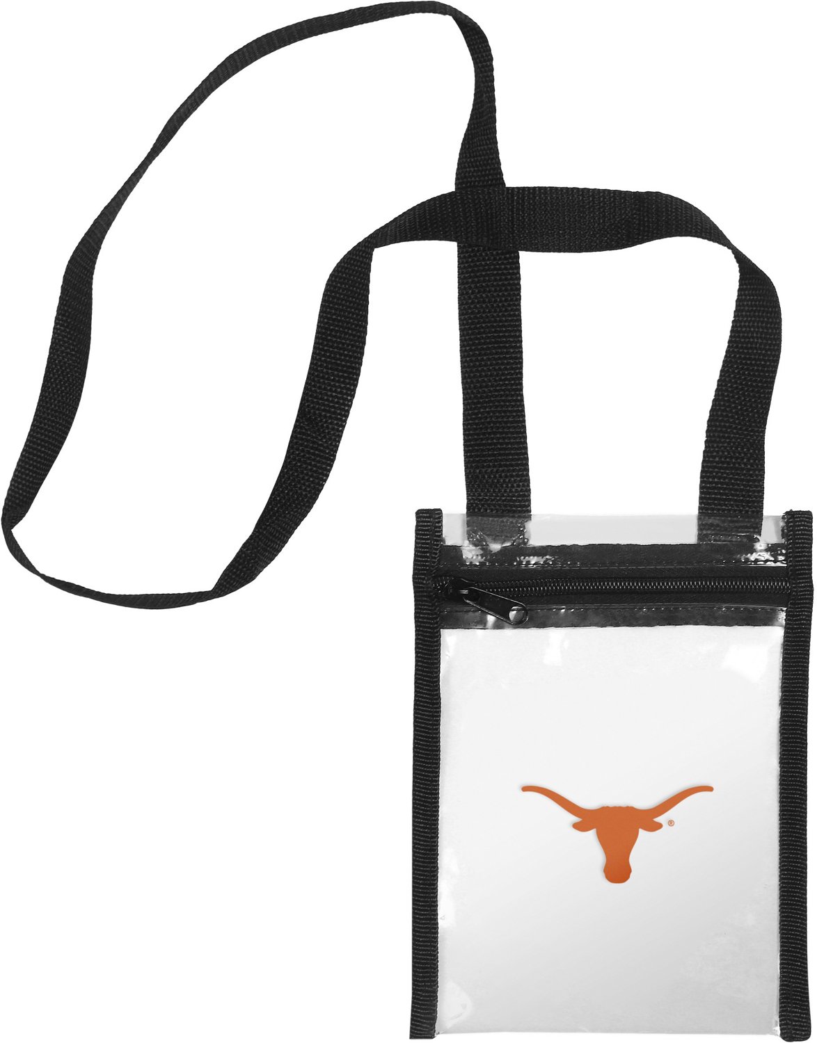 Forever Collectibles University of Texas Clear Crossbody Tote Bag Academy