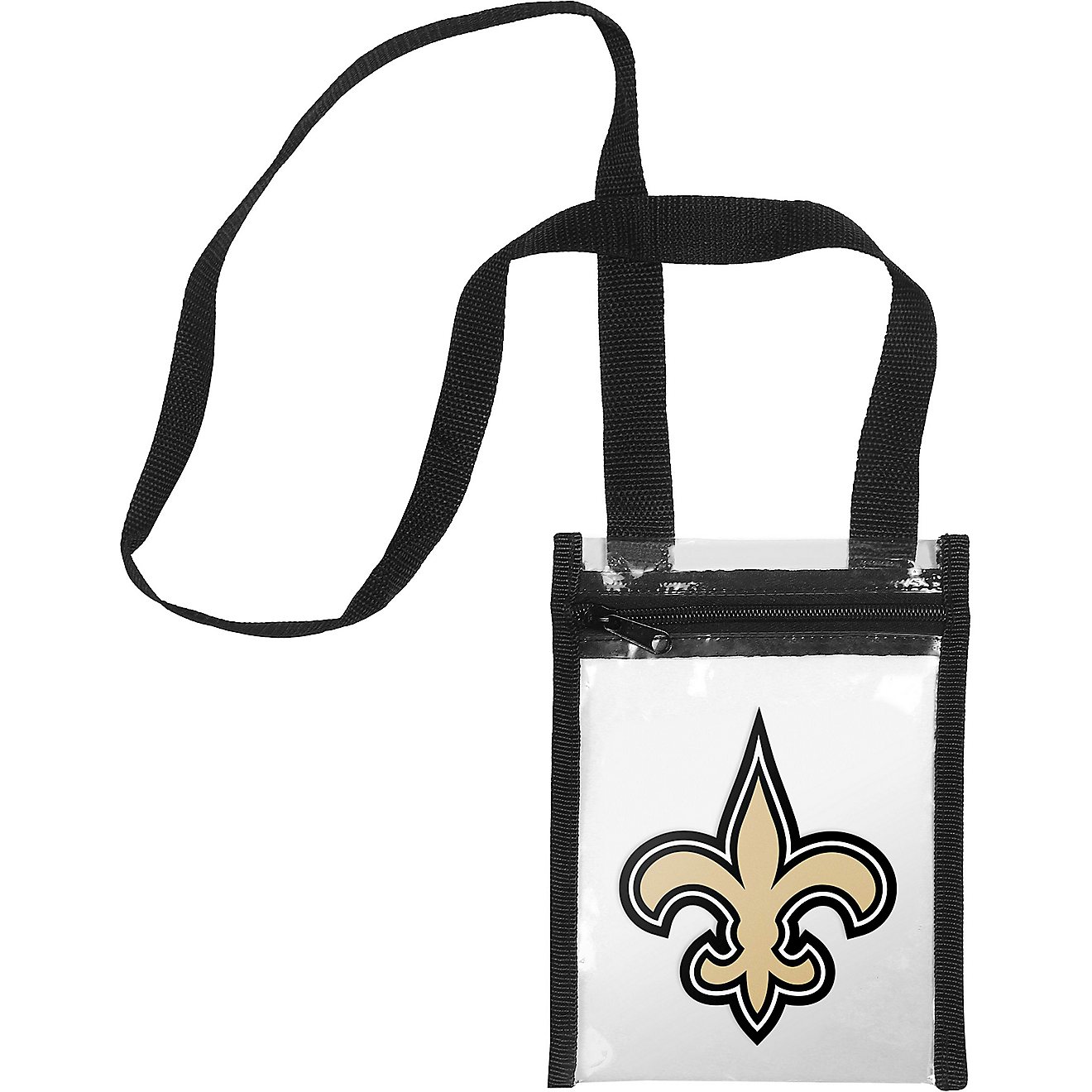 Forever Collectibles New Orleans Saints Clear Crossbody Tote Bag                                                                 - view number 1