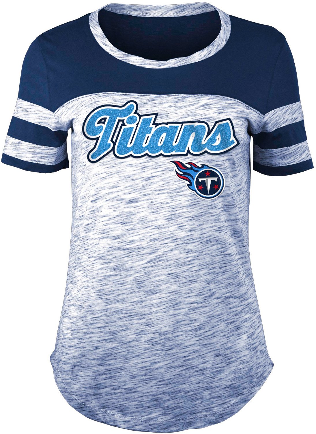 5th & Ocean Clothing Women's Tennessee Titans Space Dye Tshirt Academy