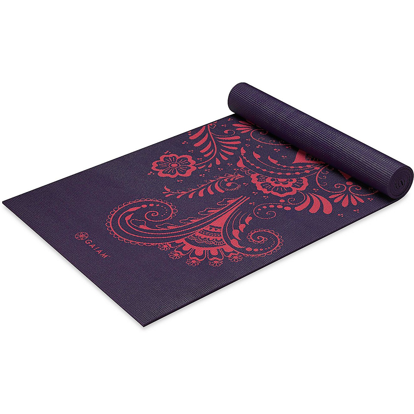 Gaiam Reversible Aubergine Swirl 24 x 68 x 0.24 in Yoga Mat                                                                      - view number 1