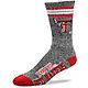For Bare Feet Texas Tech University Got Marbled Crew Socks                                                                       - view number 1 image