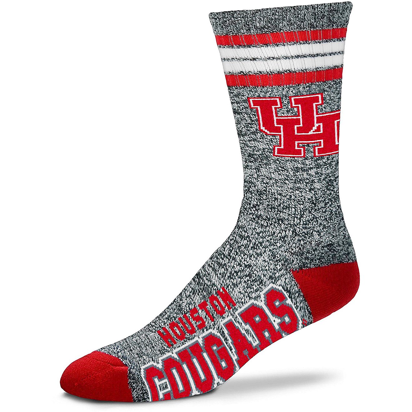 For Bare Feet University of Houston Got Marbled Crew Socks                                                                       - view number 1