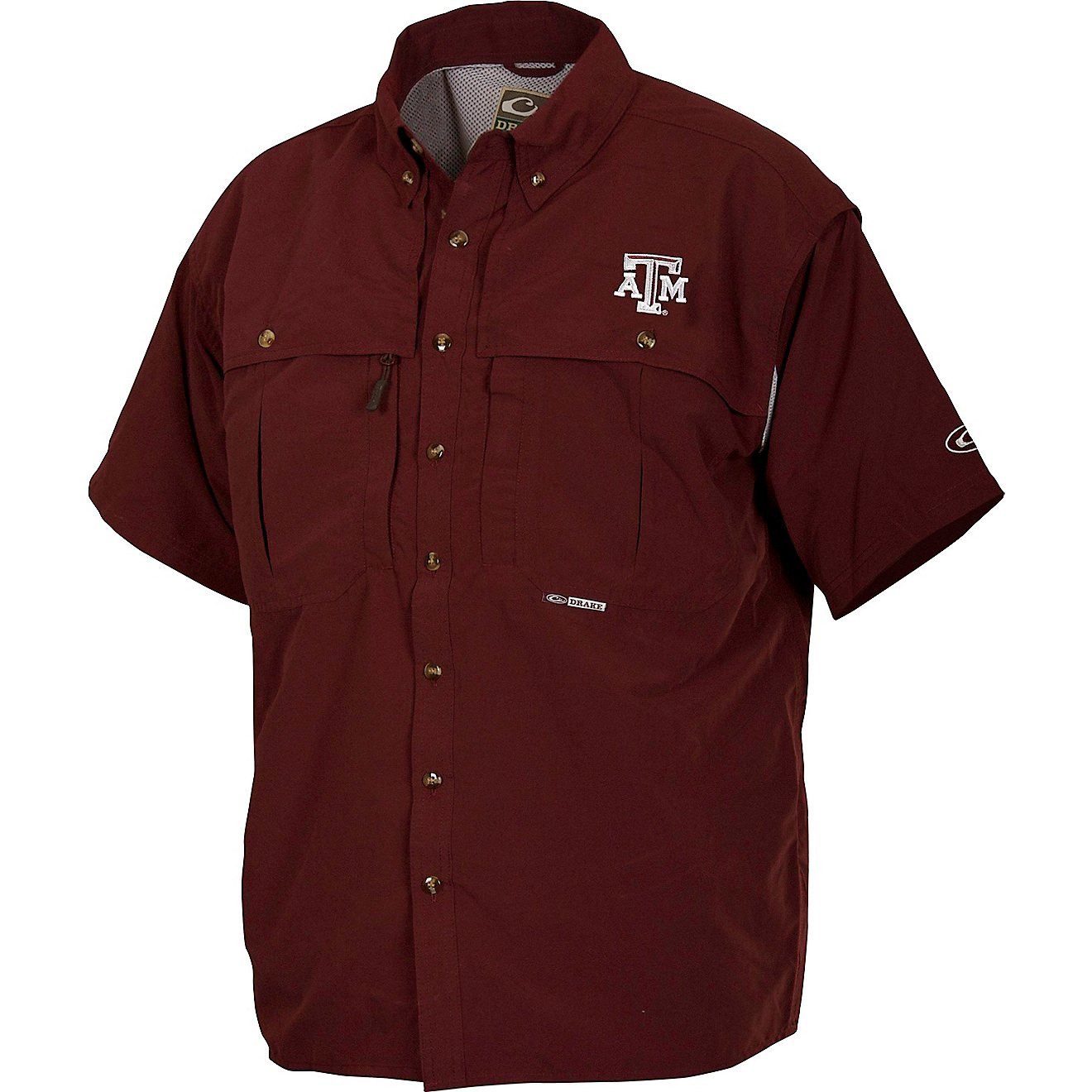 Drake Waterfowl Men's Texas A&M University Wingshooter's Shirt                                                                   - view number 1