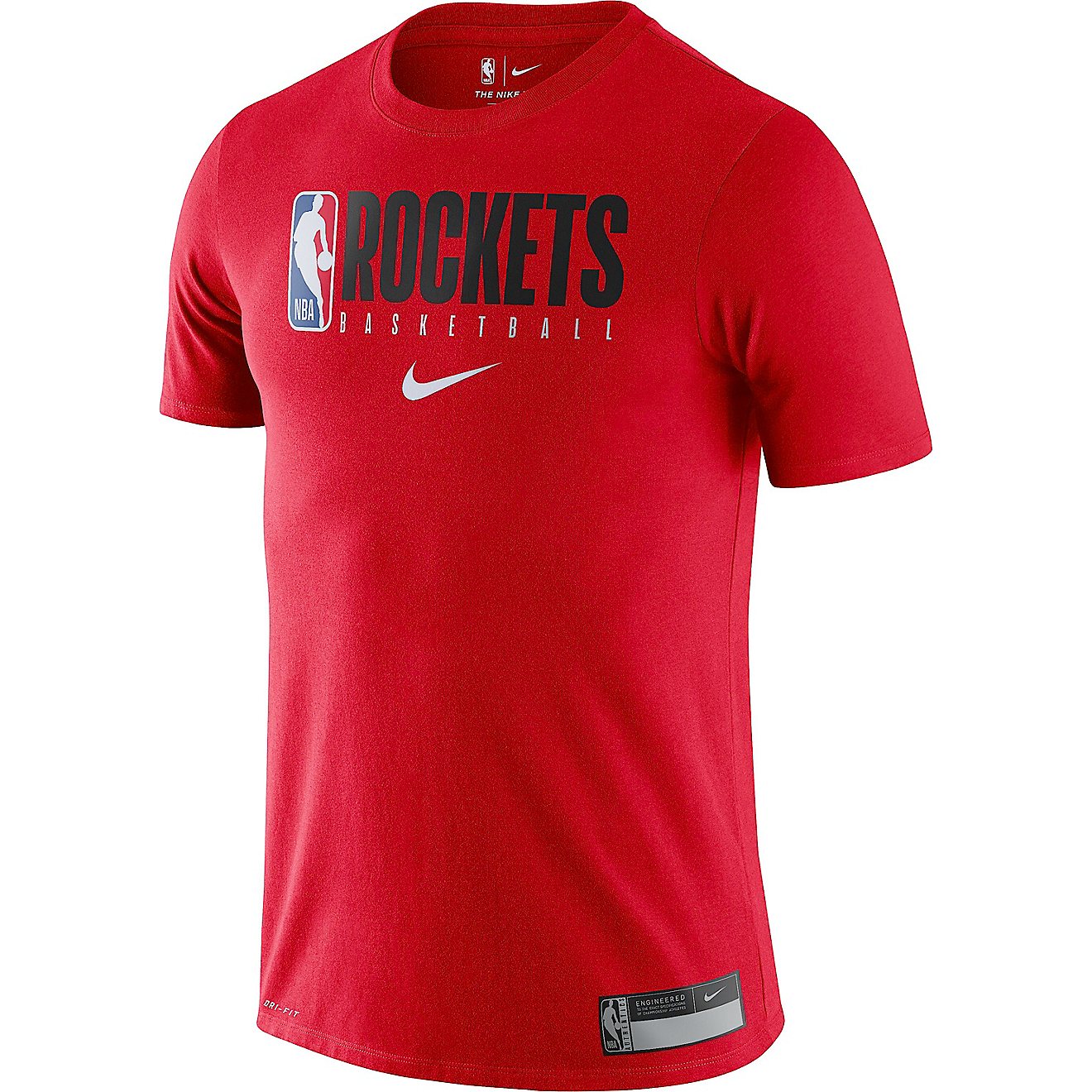 Nike Men's Houston Rockets Dri-FIT Practice Graphic T-shirt                                                                      - view number 1