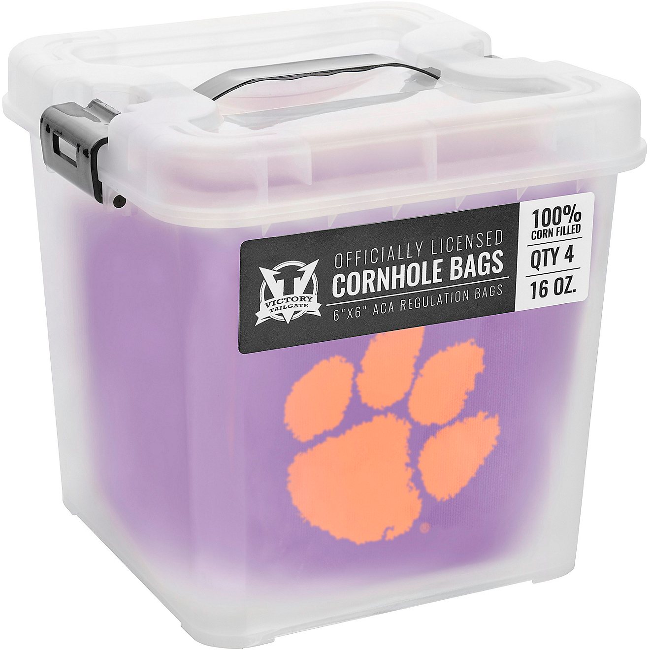 Victory Tailgate Clemson University Cornhole Replacement Bean Bags 4-Pack                                                        - view number 5