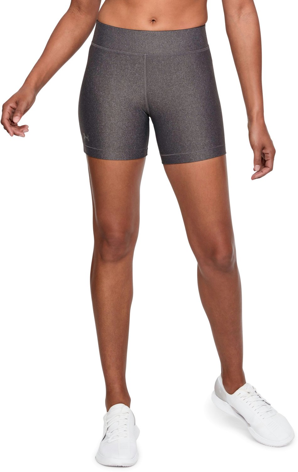 Under Armour Women's HeatGear Armour Middy Compression Shorts Academy