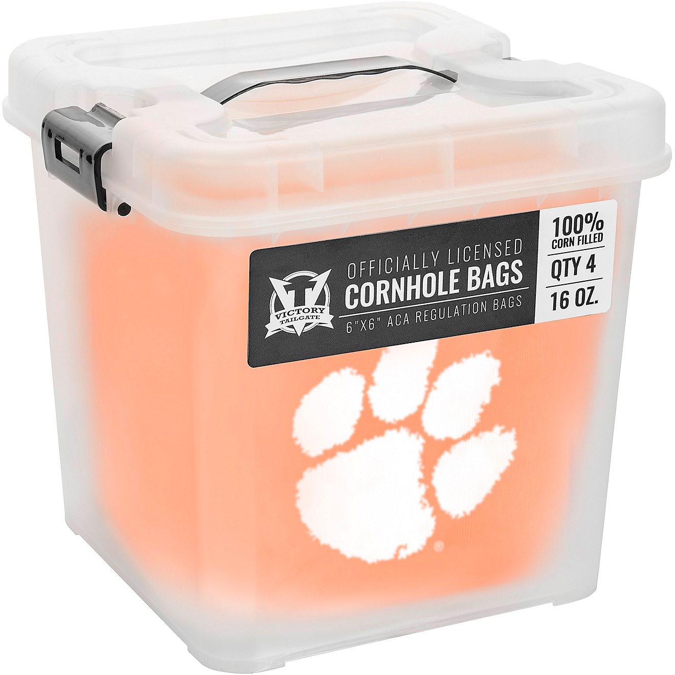 Victory Tailgate Clemson University Cornhole Replacement Bean Bags 4-Pack                                                        - view number 5