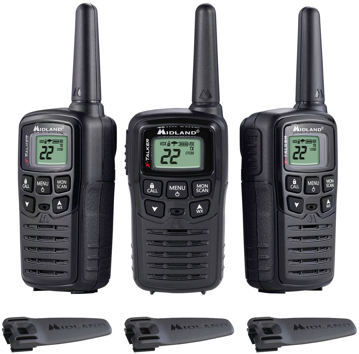 Midland XTalker Walkie Talkie 3Pack Academy