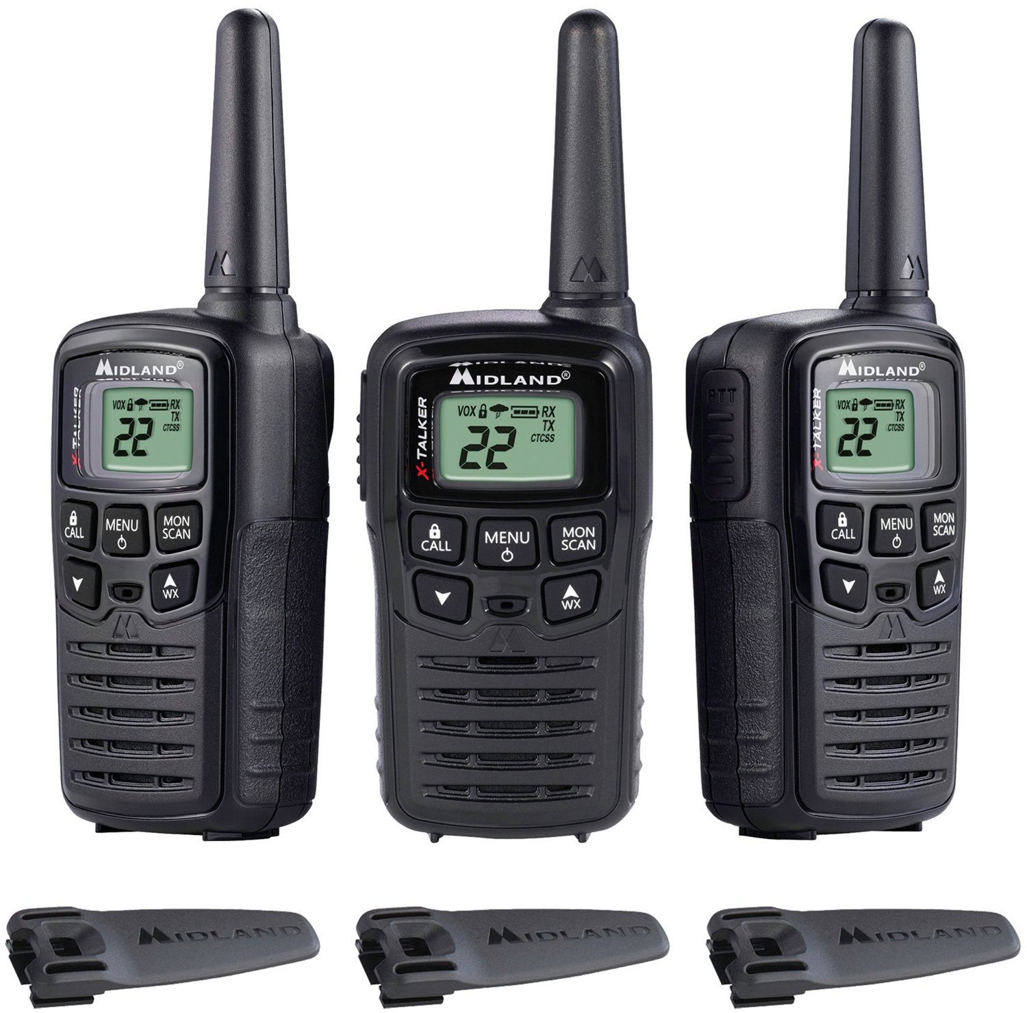 Midland X-Talker Walkie Talkie 3-Pack | Academy