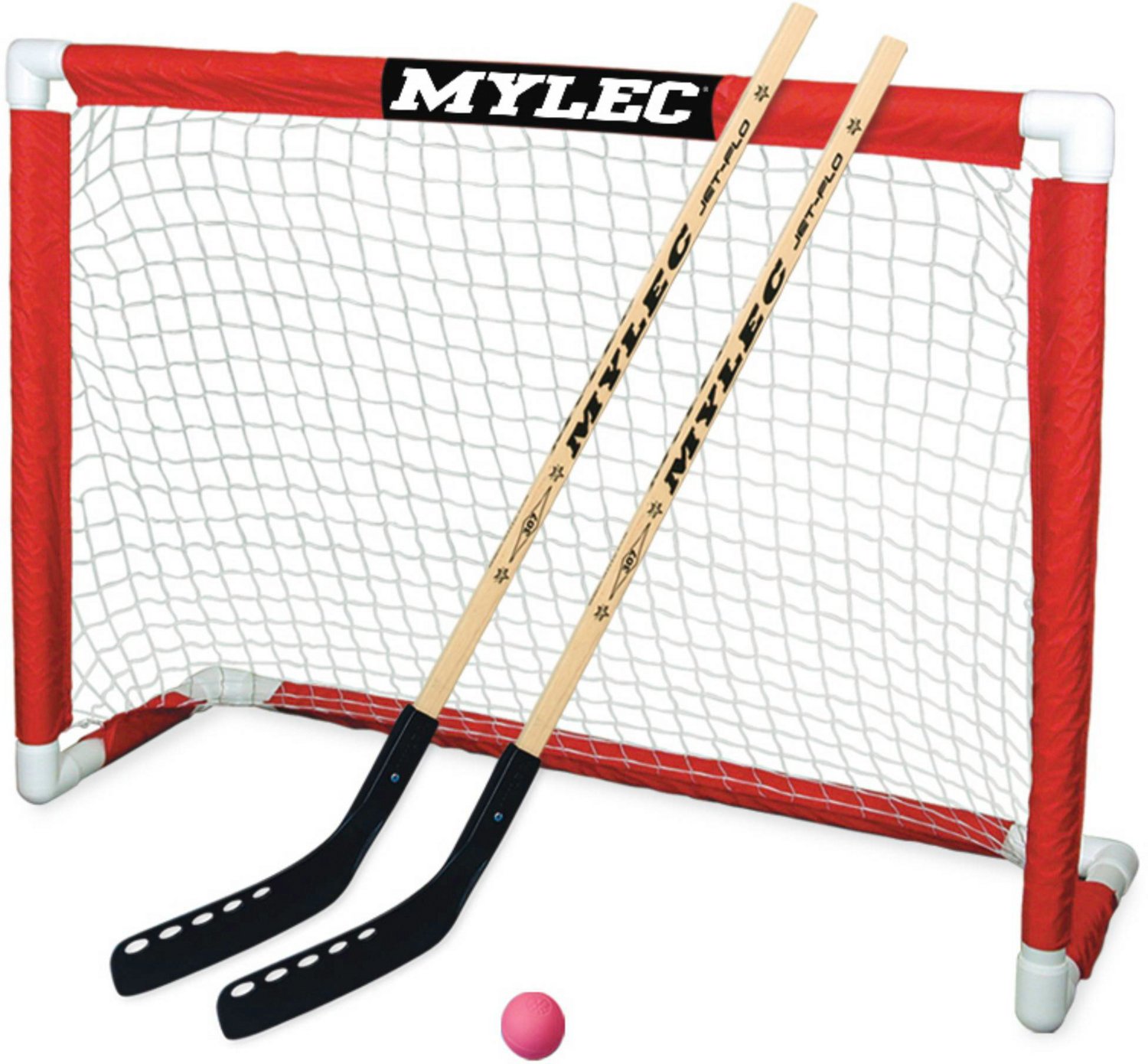 Mylec Deluxe Junior 48 in x 37 in Folding Hockey Goal Set Academy