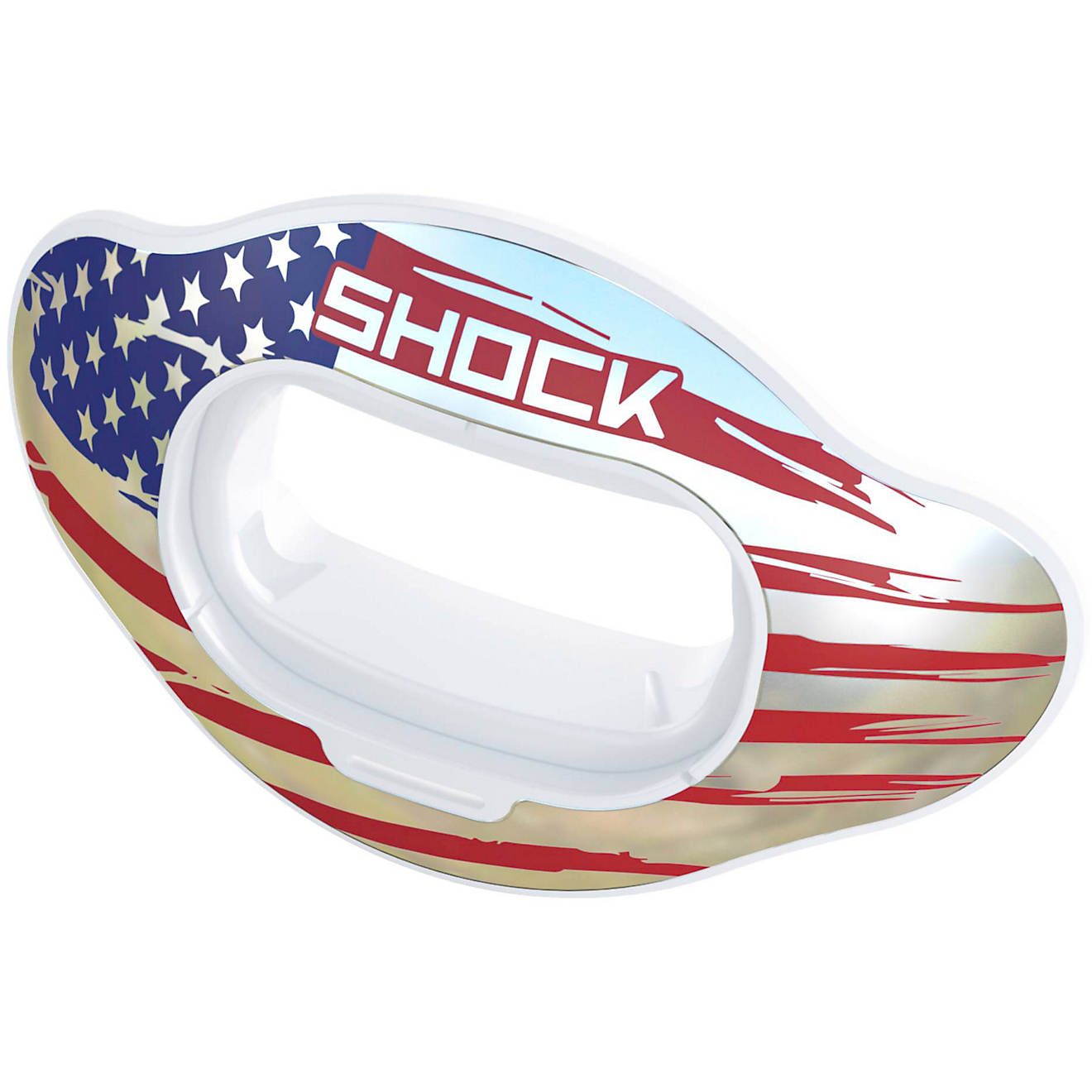 Shock Doctor Adults' Interchange Chrome Flag Lip Guard Shield                                                                    - view number 1