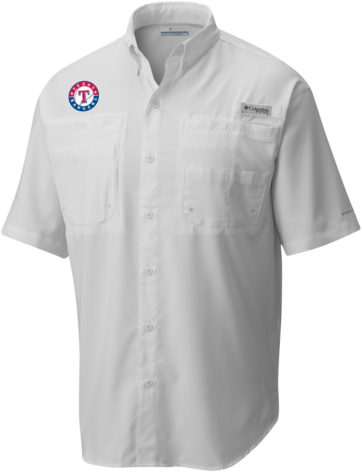 texas rangers columbia fishing shirt