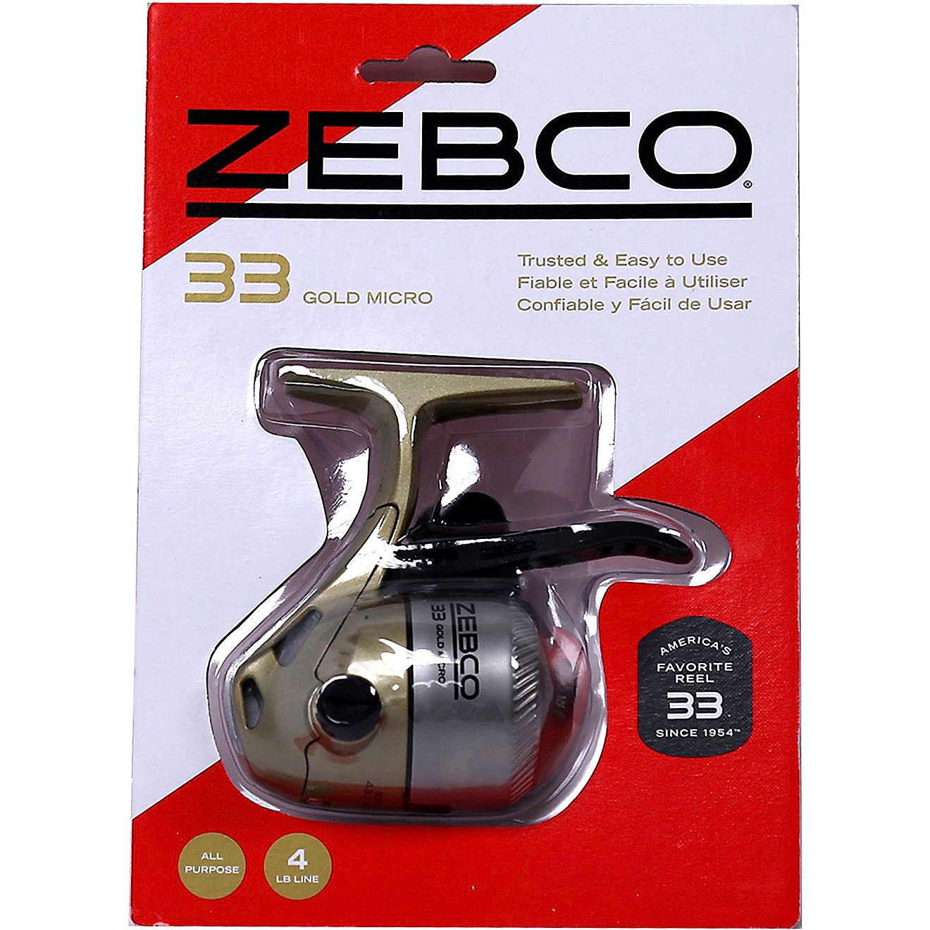 4 EACH ZEBCO 33 MICRO GOLD TRIGGERSPIN REEL #33MTKGOLD 3bb 