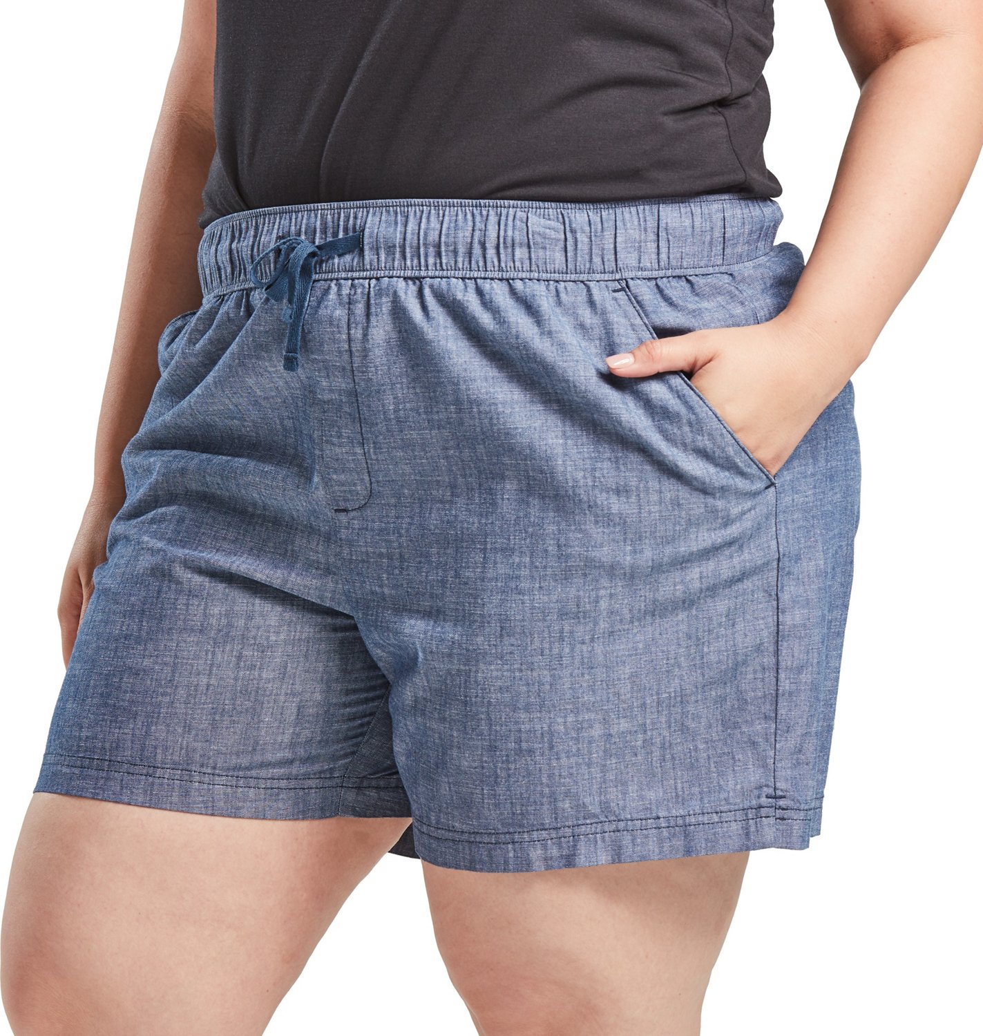 BCG Women's Athletic Chambray Plus Size Shorts | Academy