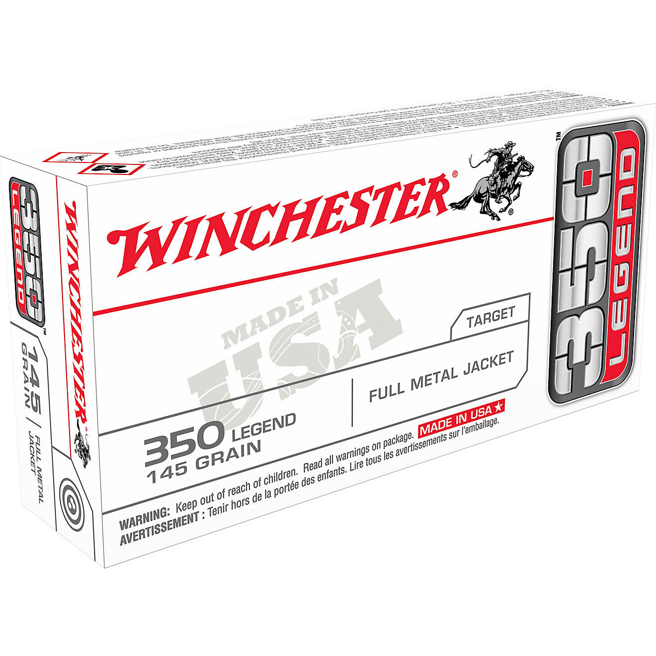 Winchester 350 Legend 145-Grain FMJ Rifle Ammunition - 20 Rounds                                                                 - view number 1