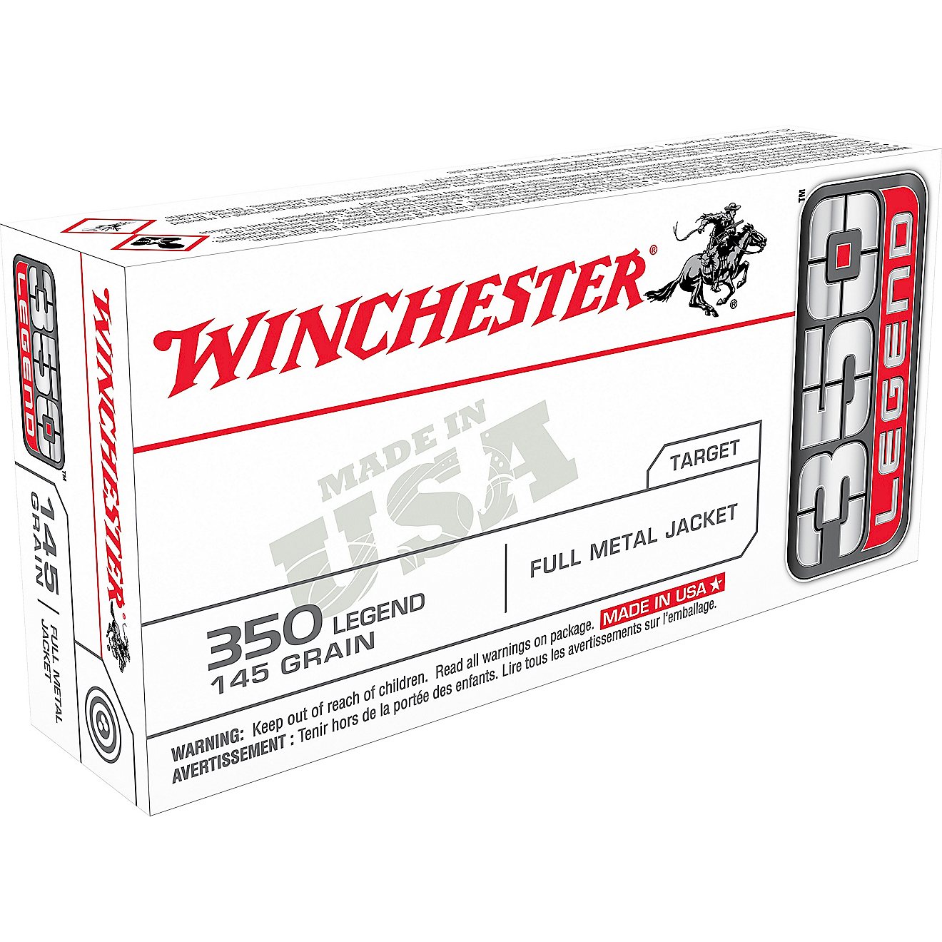 Winchester 350 Legend 145-Grain FMJ Rifle Ammunition - 20 Rounds                                                                 - view number 1