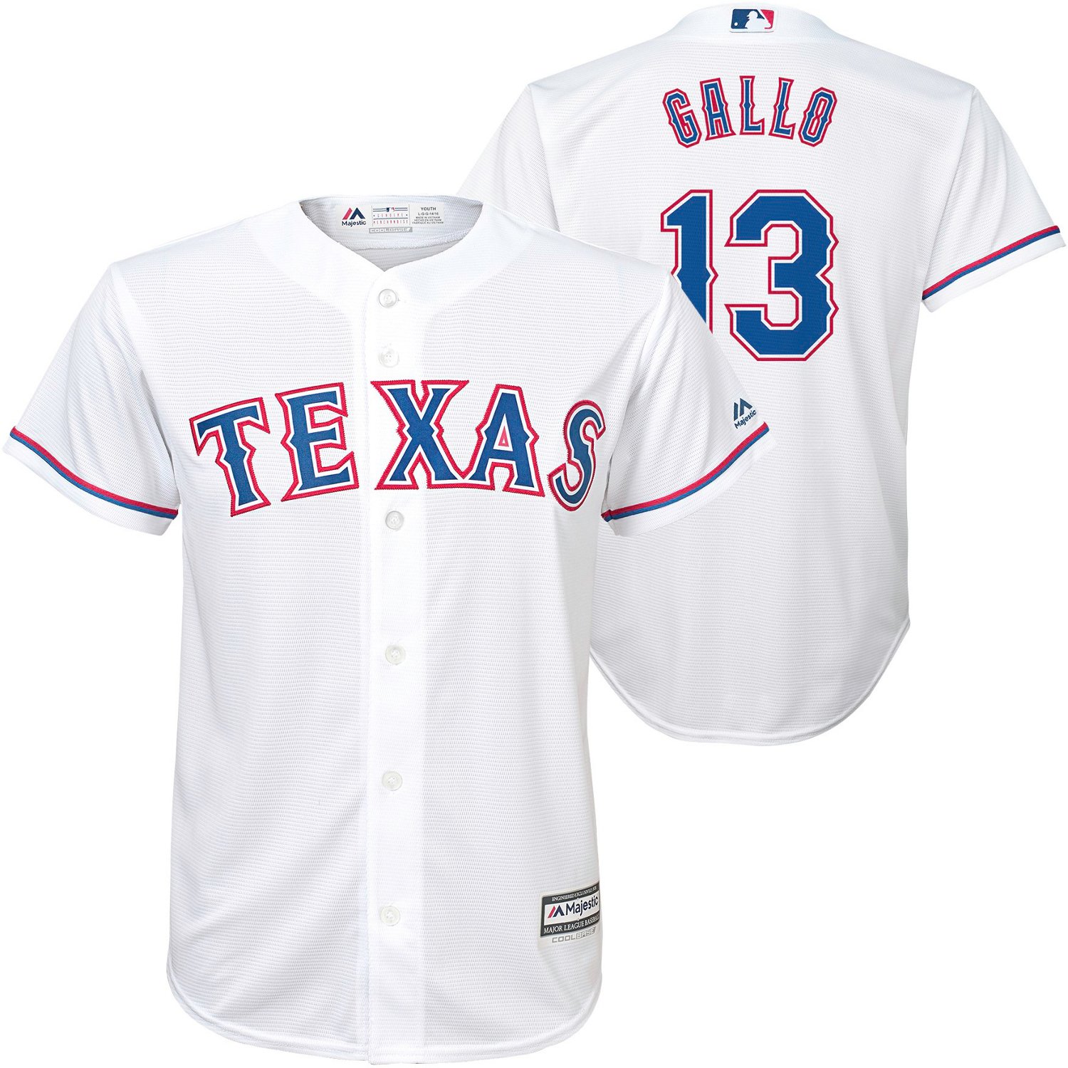 boys texas rangers jersey