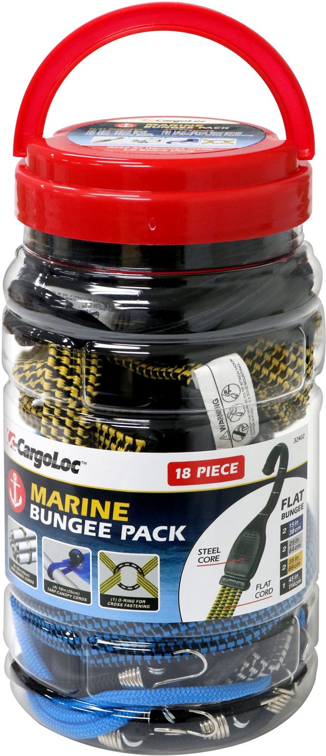 CargoLoc Flat Bungee Cords 18-Pack                                                                                              