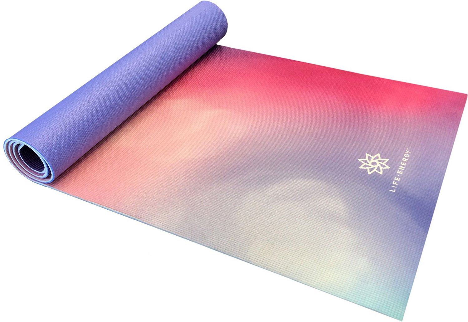 Life Energy Deluxe 2 Ft X 5 67 Ft X 0 24 In Reversible Hatha Yoga