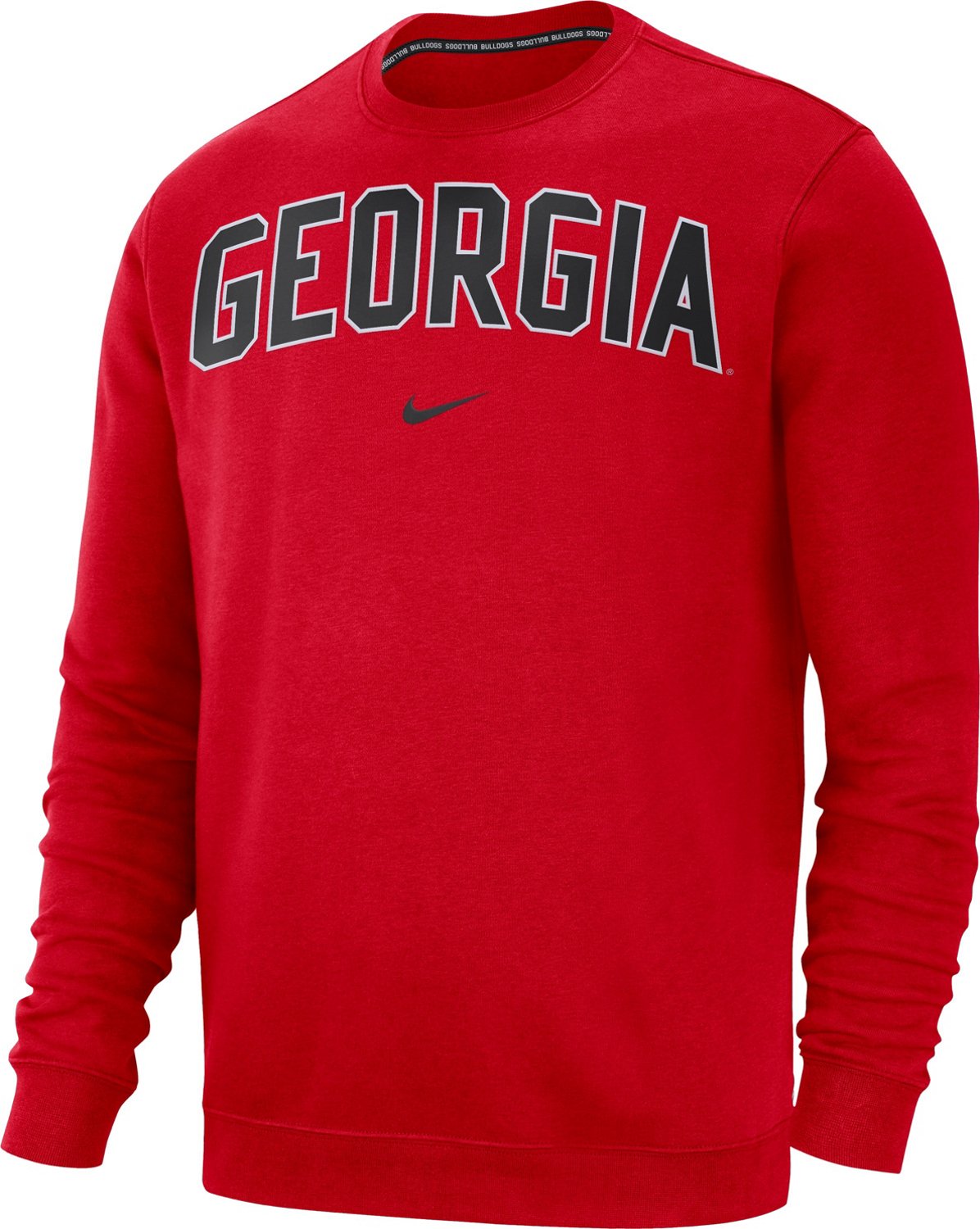 Nike Men's University of Georgia Club Fleece Crew Sweatshirt | Academy