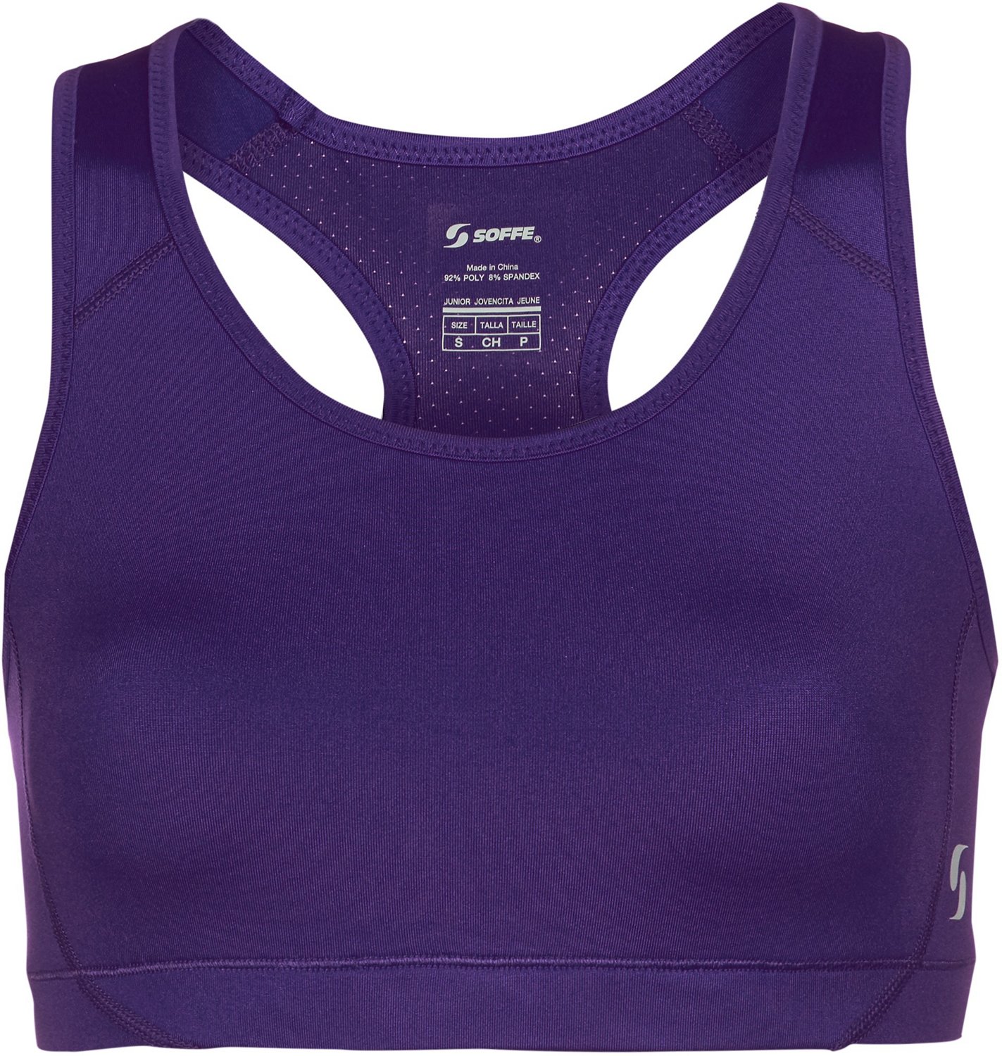 Soffe Juniors' Mid Impact Cheer Sports Bra Academy