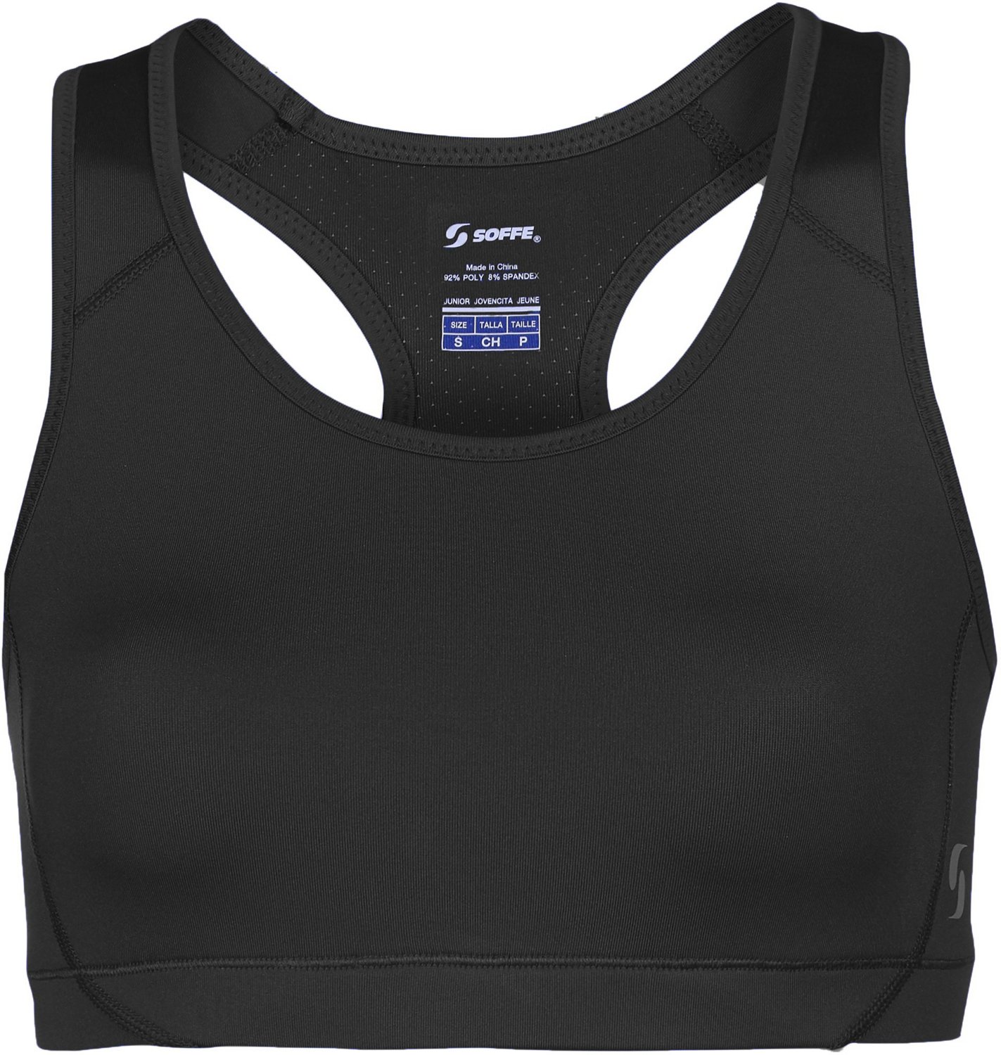 Soffe Juniors' Mid Impact Cheer Sports Bra Academy