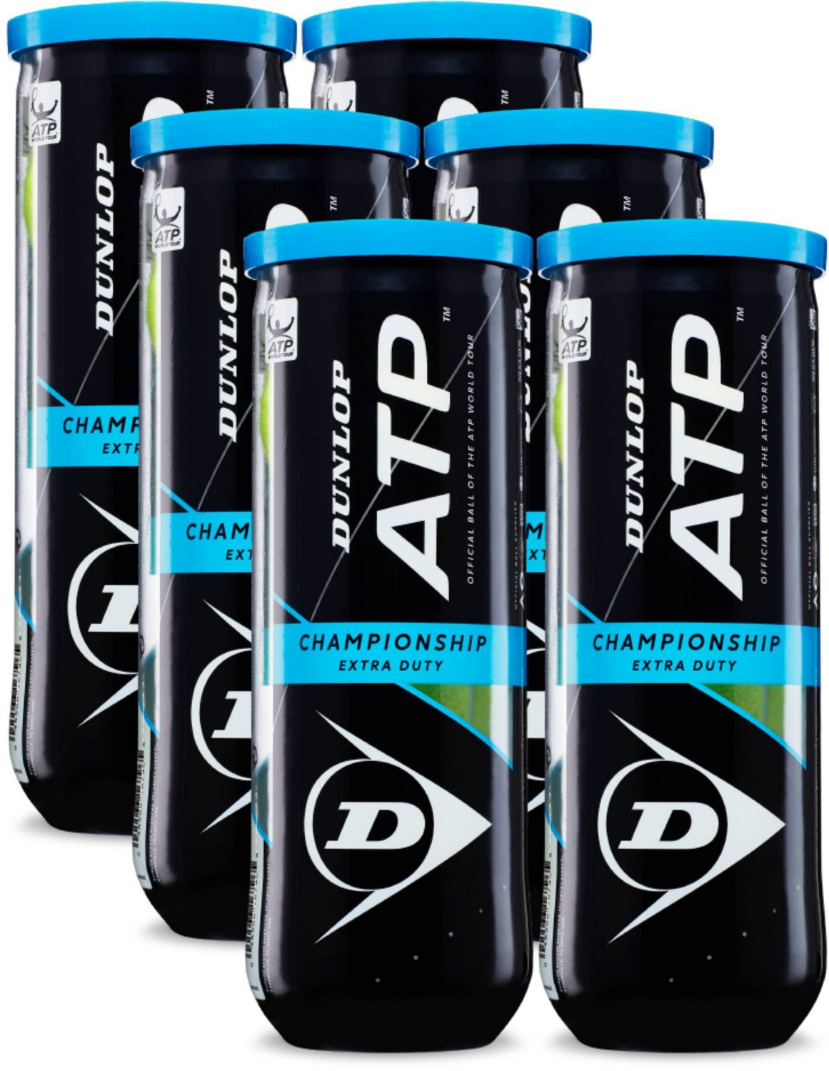 Dunlop ATP Championship Extra Duty Tennis Balls 6Pack Academy