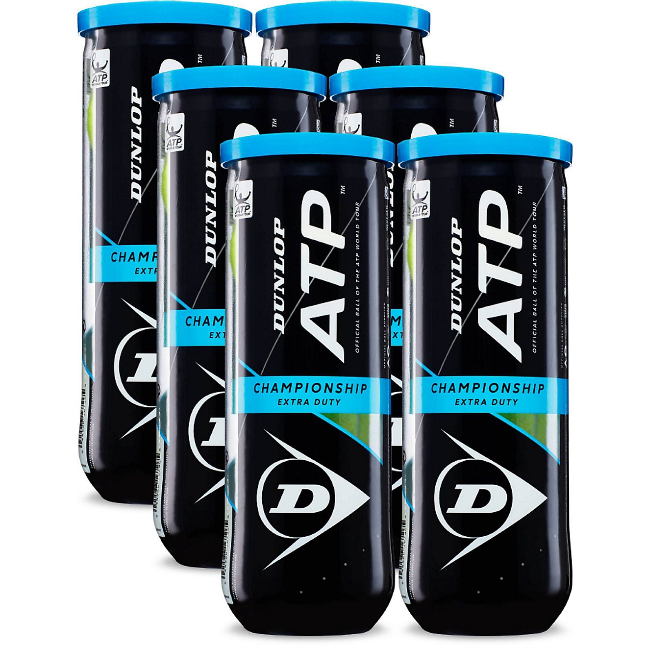 Dunlop ATP Championship Extra Duty Tennis Balls 6-Pack                                                                           - view number 1