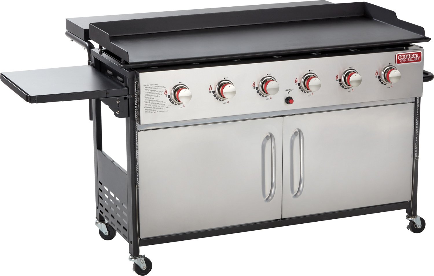 Outdoor Gourmet 6-Burner Stainless Steel Propane Griddle | Academy😨 ...