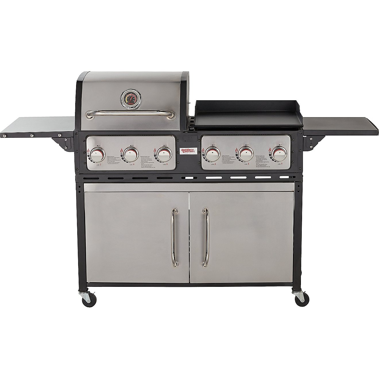 Outdoor Gourmet Gas And Griddle Combo, Outdoor Propane Grill Griddle Combo