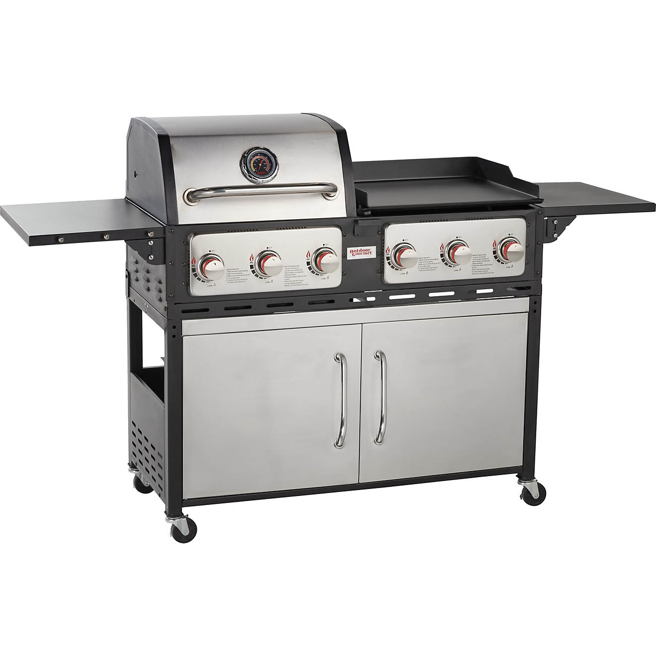 Outdoor Gourmet Gas And Griddle Combo, Outdoor Propane Griddle Grill