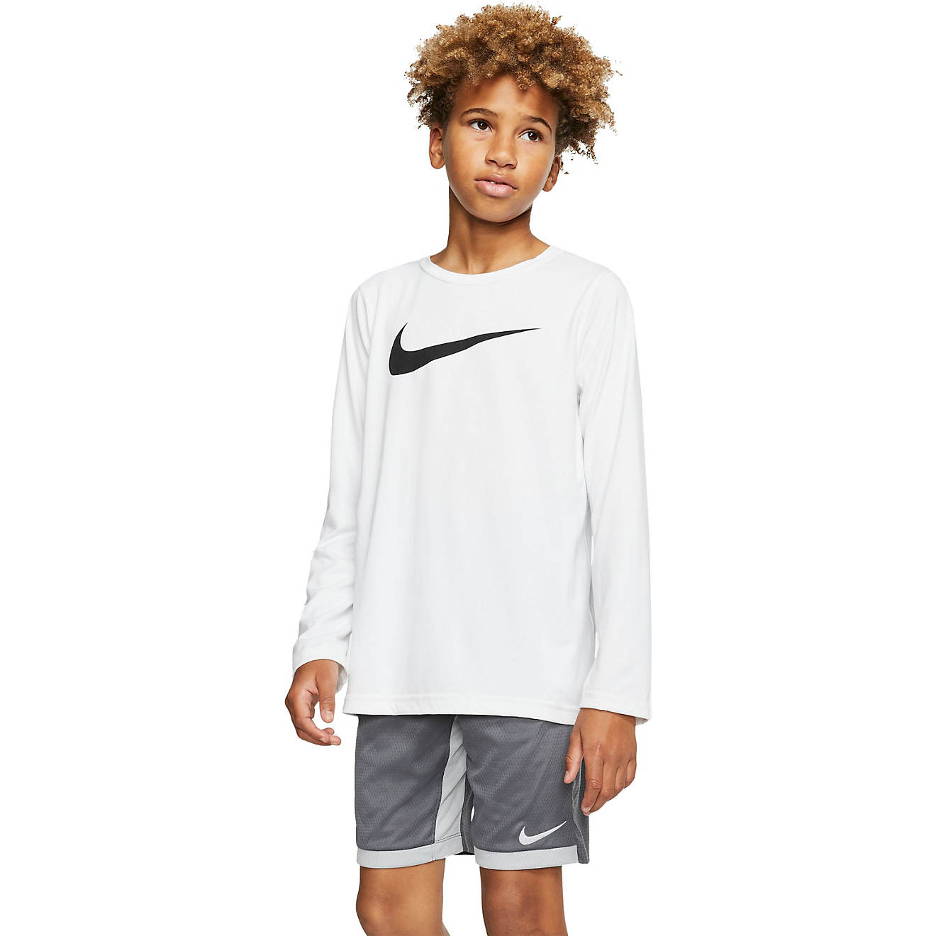 Nike Boys' Dri-FIT Legend Long Sleeve Training T-shirt                                                                           - view number 1