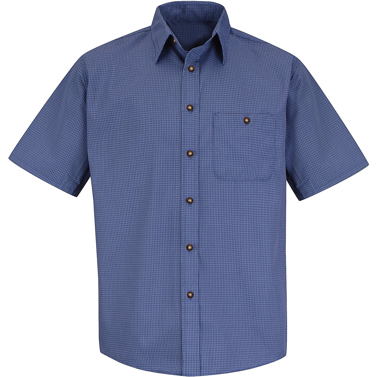 Red Kap Men's Mini-Plaid Uniform Short Sleeve Shirt                                                                              - view number 2