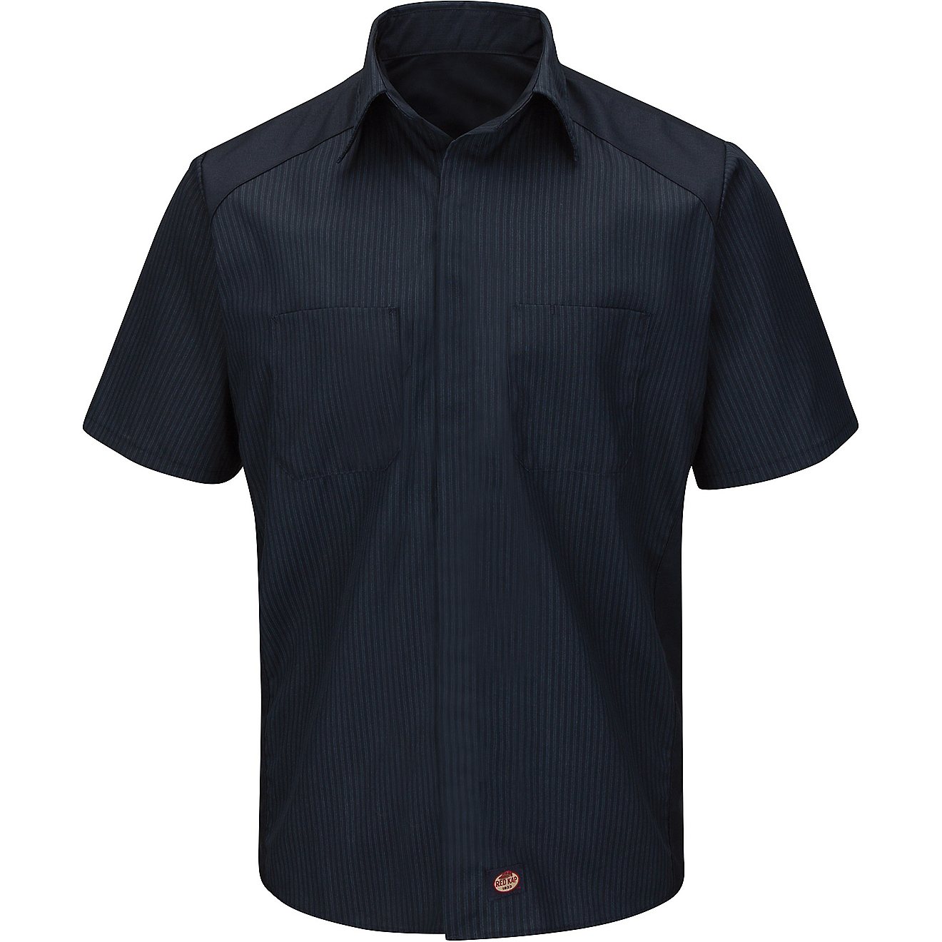 Red Kap Men's Striped Colorblock Short Sleeve Work Shirt                                                                         - view number 1