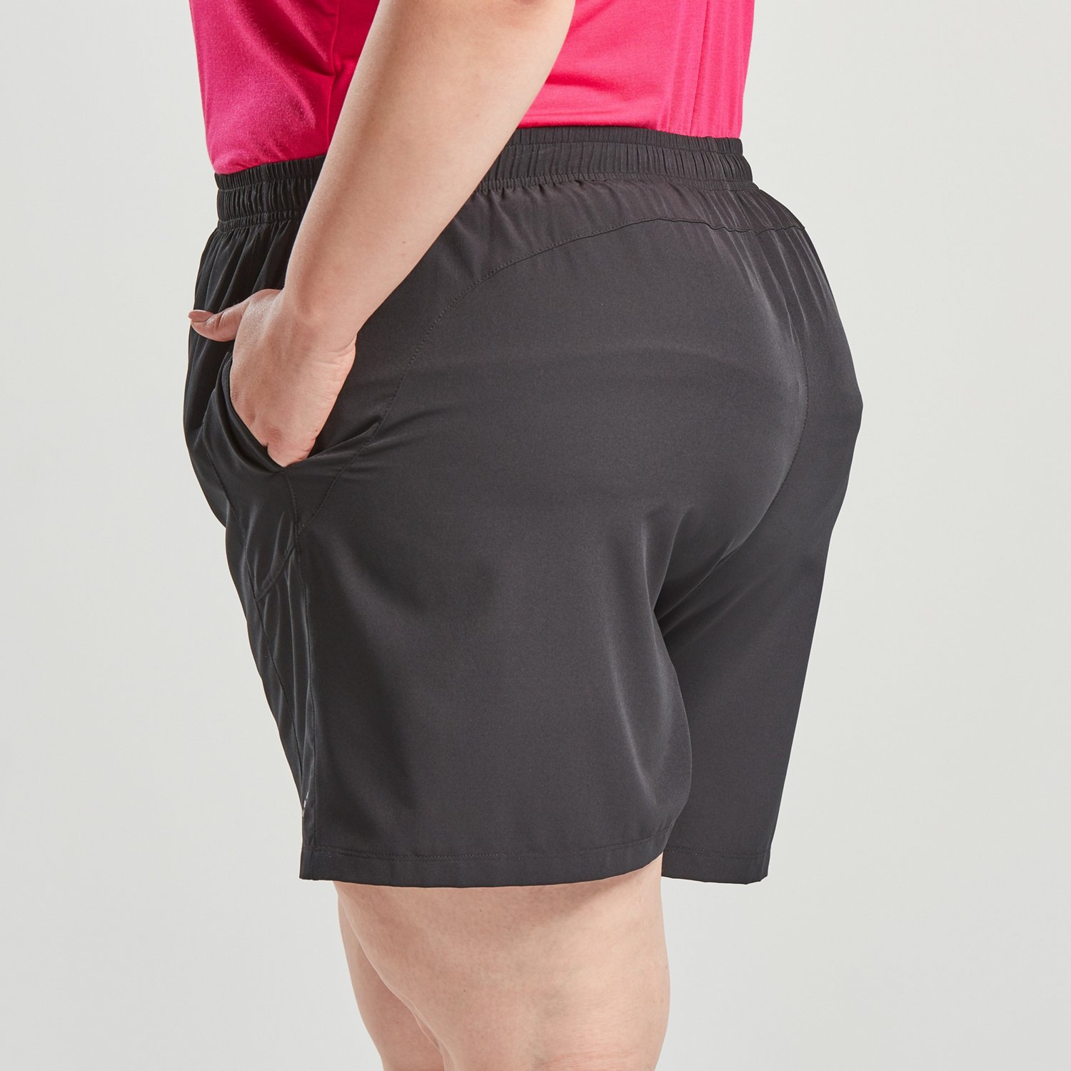 BCG Women's Athletic Woven Walk Plus Size Shorts Academy