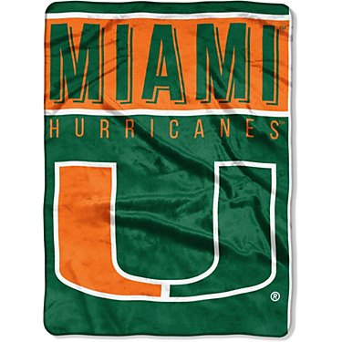 The Northwest Company University of Miami Basic Raschel Throw Blanket