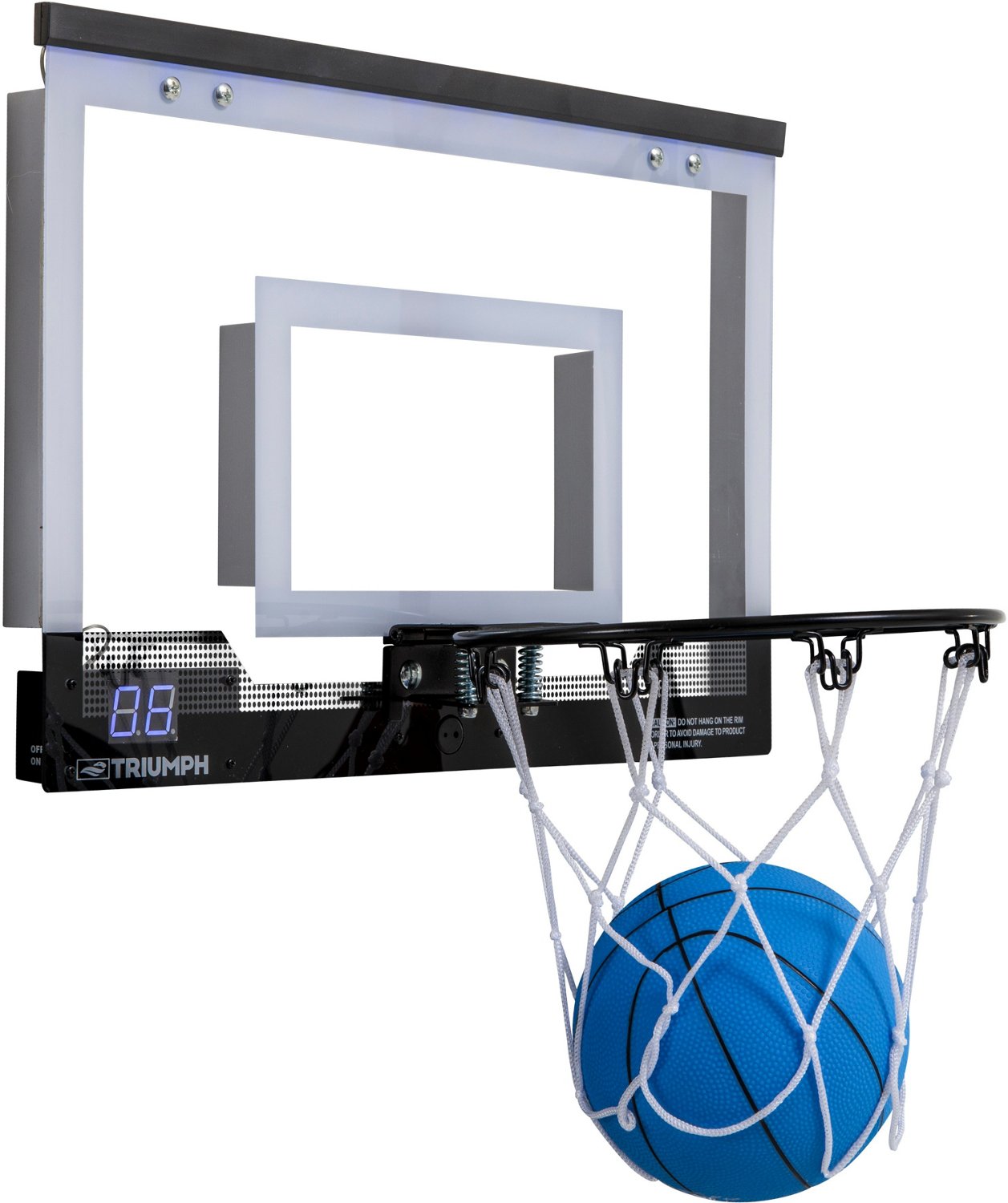 Triumph OvertheDoor 18 in LED Mini Basketball Hoop Academy