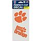 WinCraft Clemson University 4 in x 4 in Decals 2-Pack                                                                            - view number 1 image