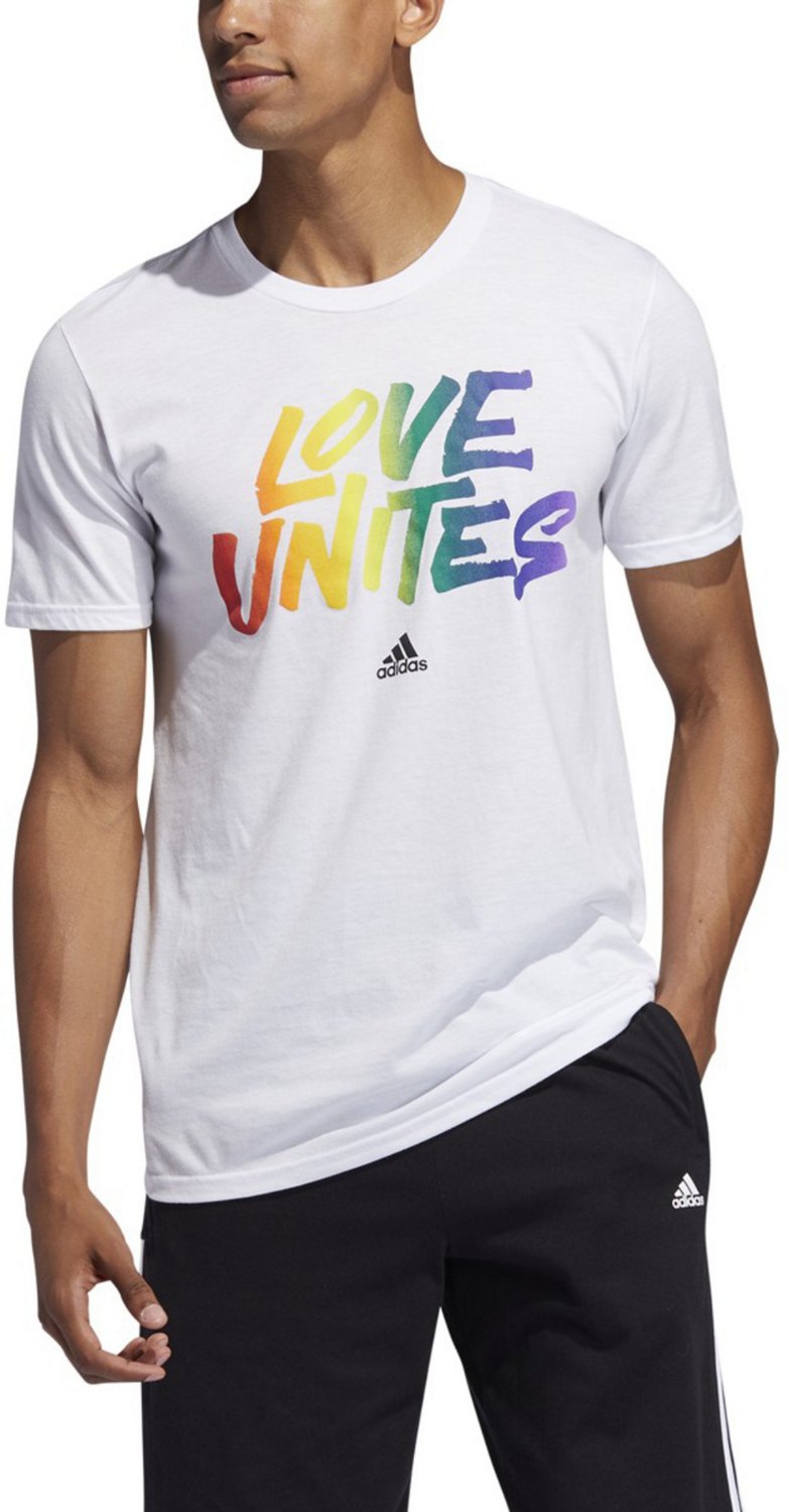 Mesh Sports of Men\u0027s Unites Love adidas Badge T-shirt