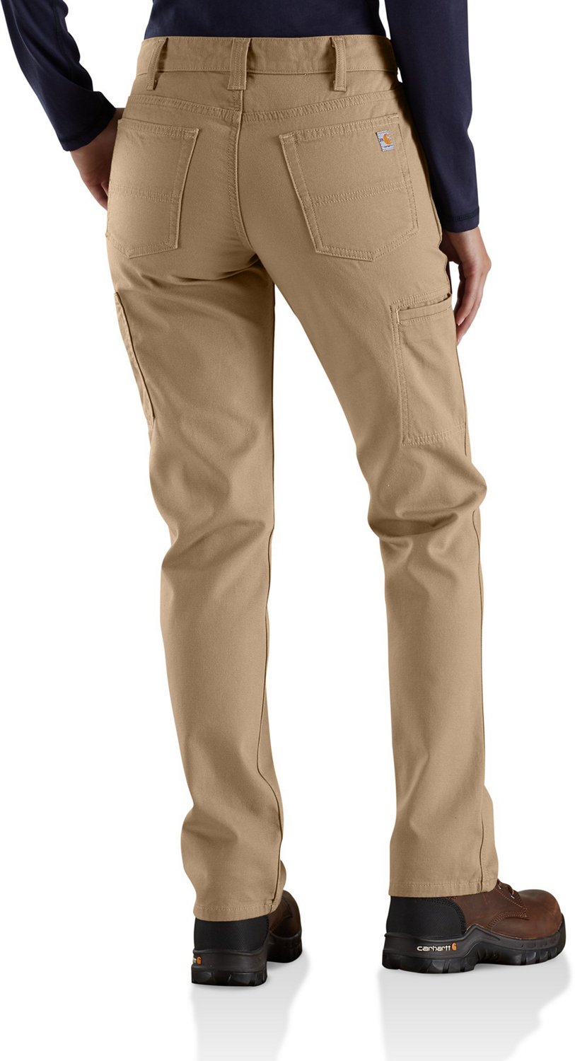 Carhartt Women's FR OriginalFit Rugged Flex Canvas Work Pants Academy