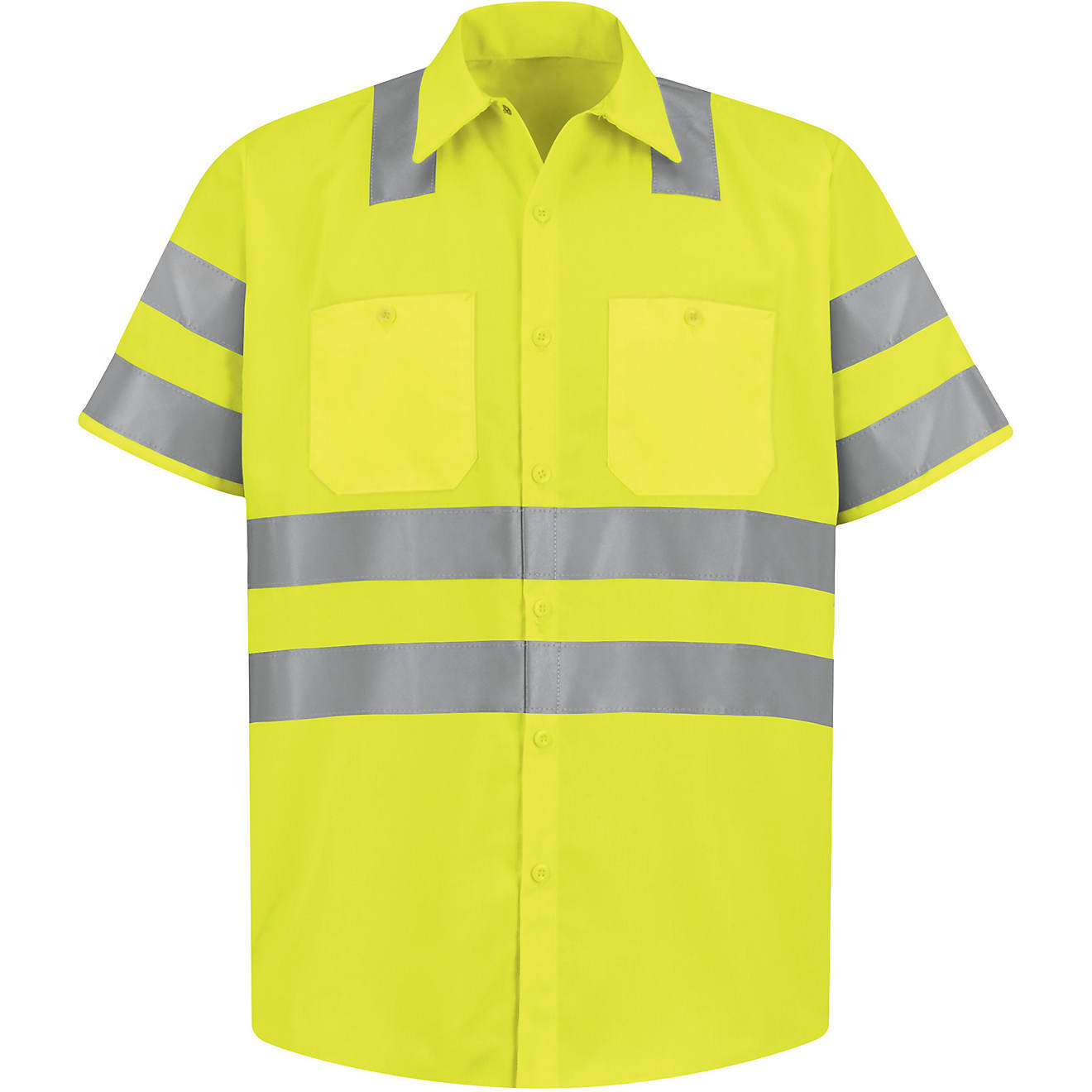 Red Kap Men's Hi-Visibility Type R Class 3 Work Shirt                                                                            - view number 1