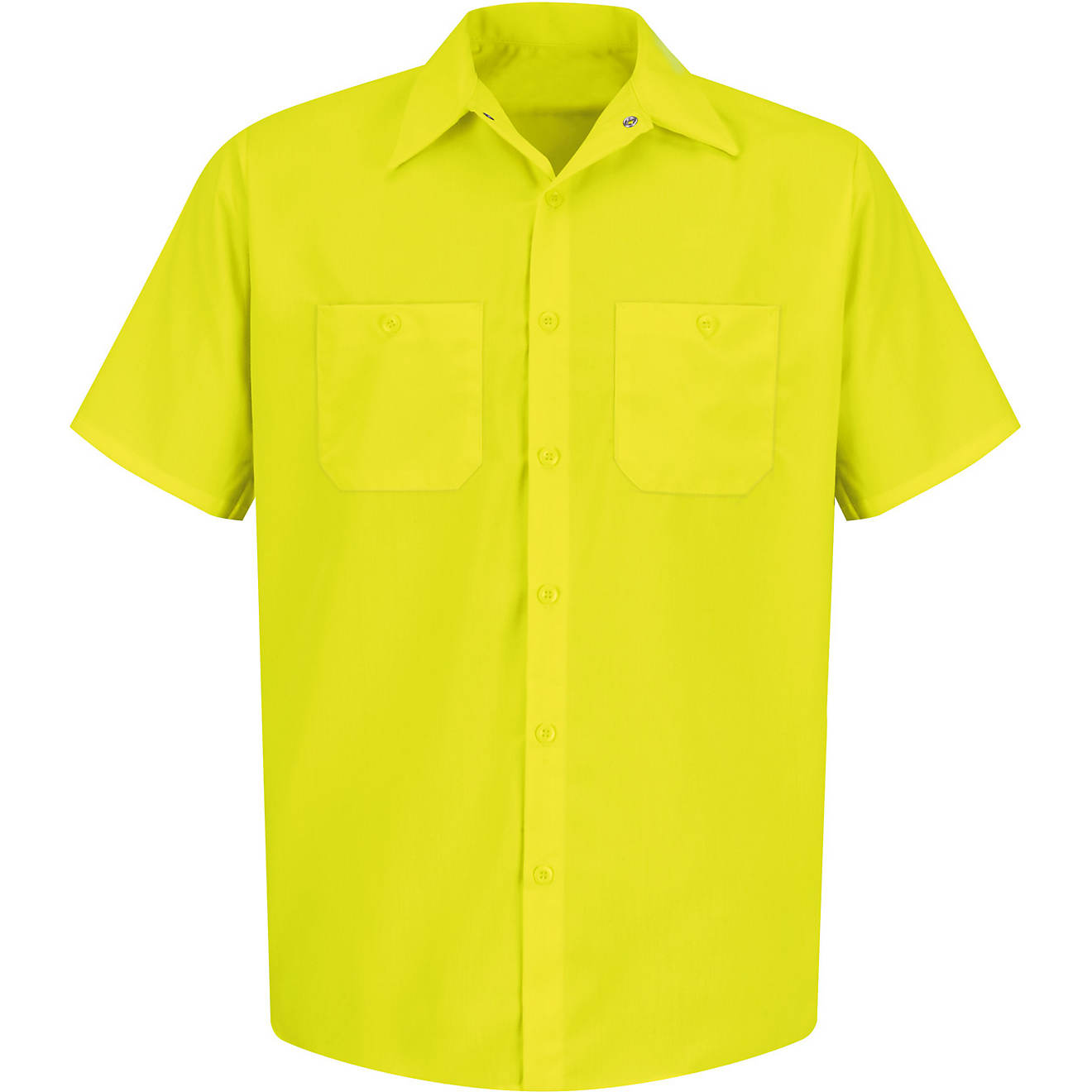 Red Kap Men's Enhanced Visibility Short Sleeve Work Shirt                                                                        - view number 1