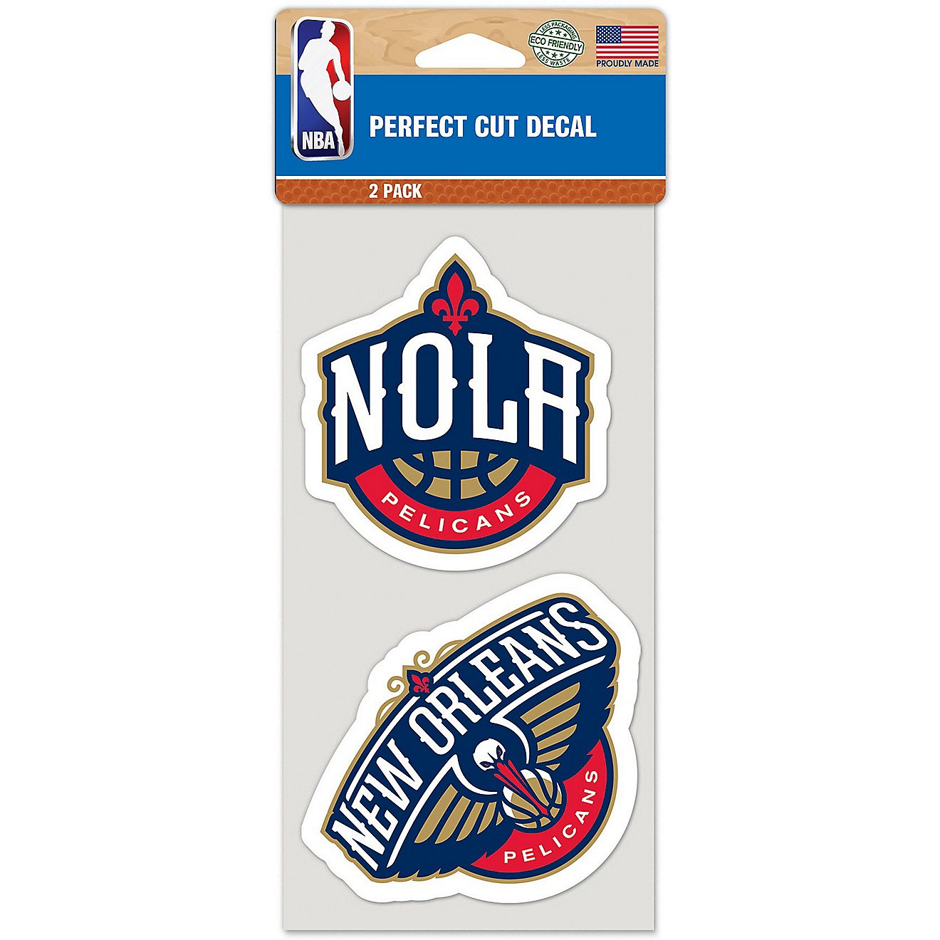 WinCraft New Orleans Pelicans 4 in x 8 in Decal 2-Pack                                                                           - view number 1