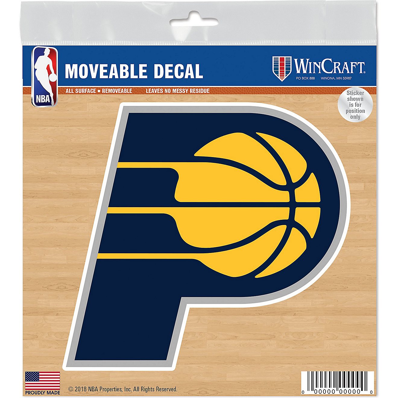 WinCraft Indiana Pacers All-Surface Decal                                                                                        - view number 1