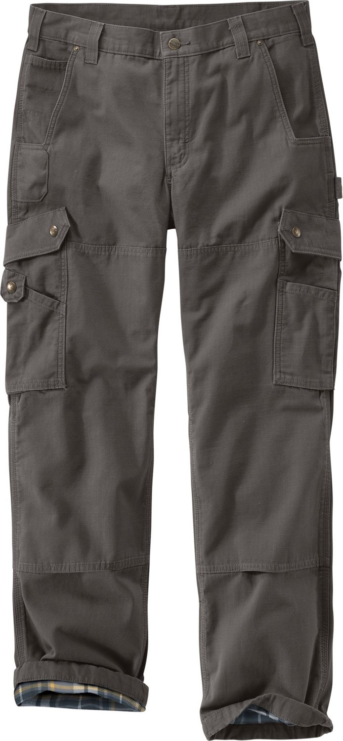 Carhartt Men's Ripstop Flannel-Lined Cargo Work Pants | Academy