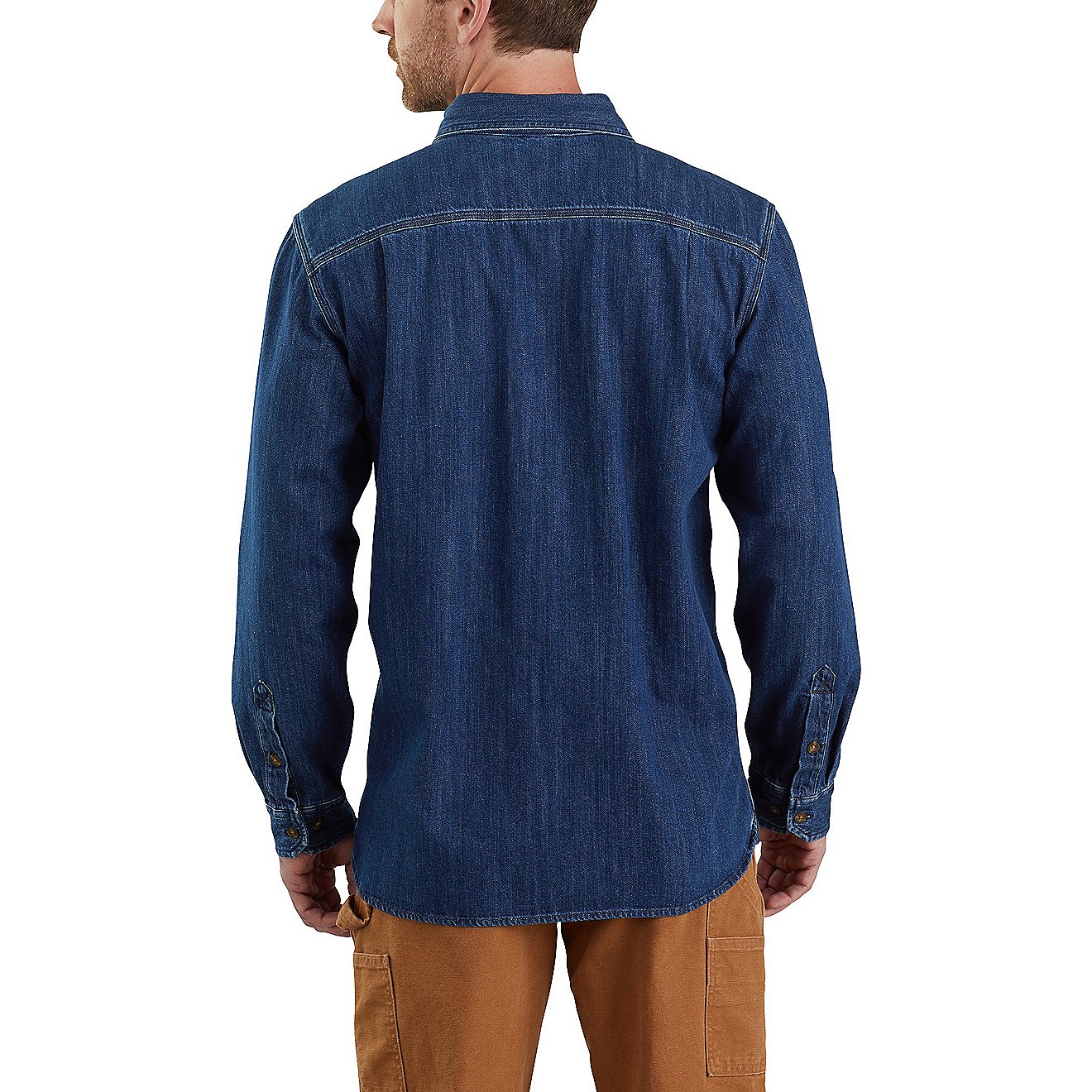 Carhartt Men's Denim Long Sleeve Shirt                                                                                           - view number 2