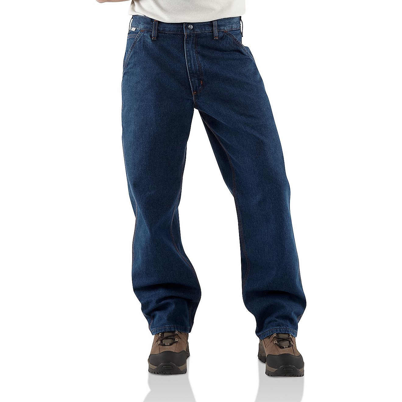 Carhartt Men's Flame-Resistant Denim Dungaree Jeans                                                                              - view number 1