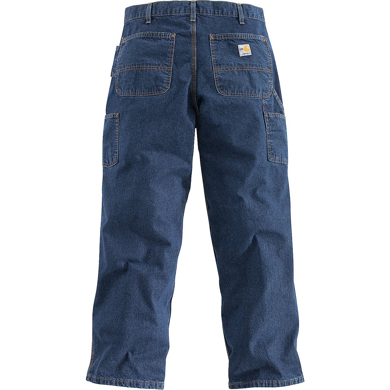 Carhartt Men's Flame-Resistant Denim Dungaree Jeans                                                                              - view number 4